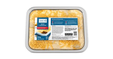 Beef Lasagne Frozen Meal Dine In