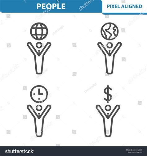 People Icons Professional Pixel Perfect Icons Stock Vector Royalty Free 1310362864 Shutterstock