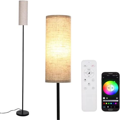 Lampadaire Moderne Sur Pied Avec Ampoule Led Rvb Cct Bt Connected