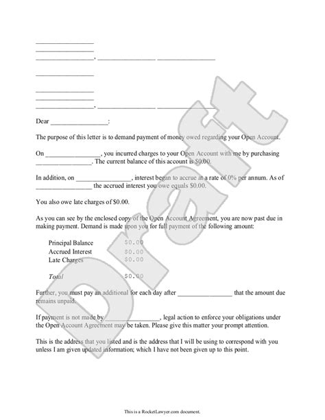 Owed Money Letter Template Examples Letter Template Collection