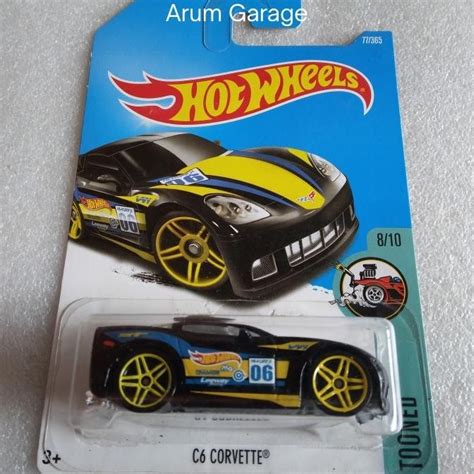 Jual Hot Wheels C6 Corvette Card HW Tooned Series Tahun 2015 Shopee Indonesia