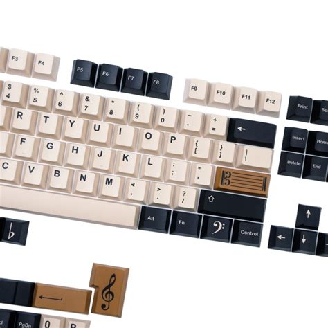 Gmk Clone Maestro Keycaps Set Music Brown Black Keysium