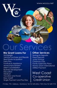 Services West Coast Co Operative Credit Union Ltd