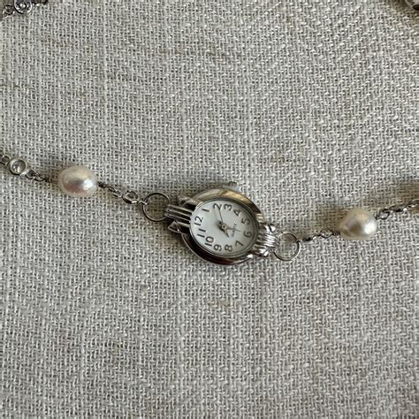 Freshwater Pearl Watch Choker Necklace Etsy