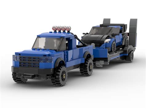 Lego Moc Ford F150 Raptor And Rally Spec Fiesta By Theboostedbrick Rebrickable Build With Lego