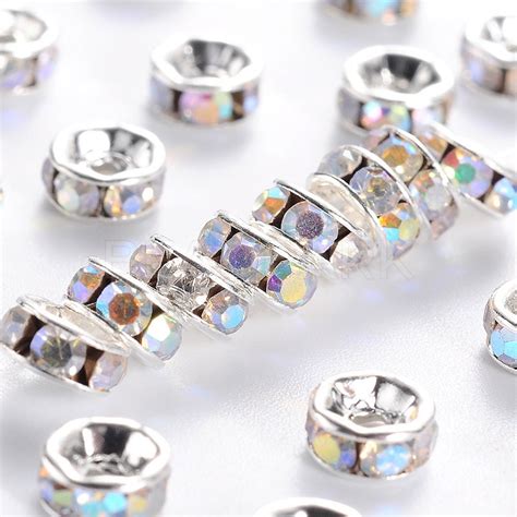 Brass Grade A Rhinestone Spacer Beads Beadpark