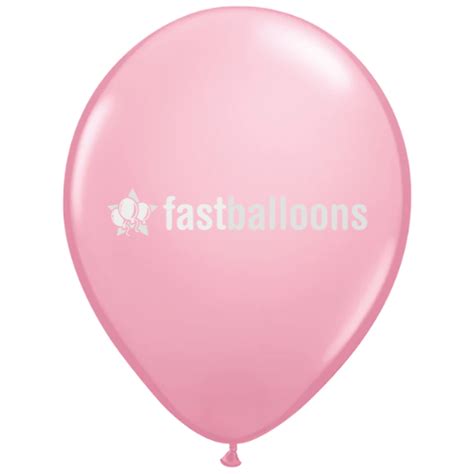 Light Pink Balloons Promotional Helium Printed Balloons With Logo