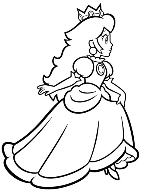 Desenhos Para Colorir Da Princesa Peach Coloringpagesonly