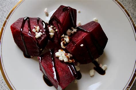 Roasted Beets with Goat Cheese & Balsamic Glaze