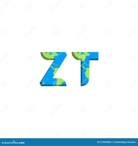 Design Initial Du Logo Zt Avec Logo De L Entreprise De Style De Carte