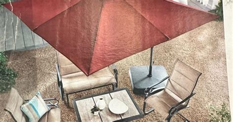 Hampton Bay 8’ Square Offset Umbrella For 75 In Winter Park Fl For Sale And Free — Nextdoor