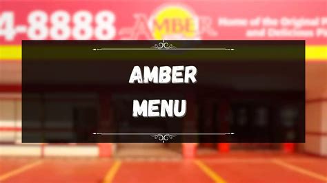 Amber Menu Prices Philippines June Updated