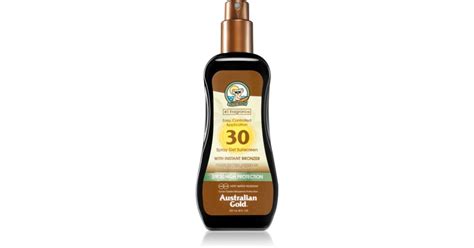 Australian Gold Spray Gel Sunscreen With Instant Bronzer tönendes