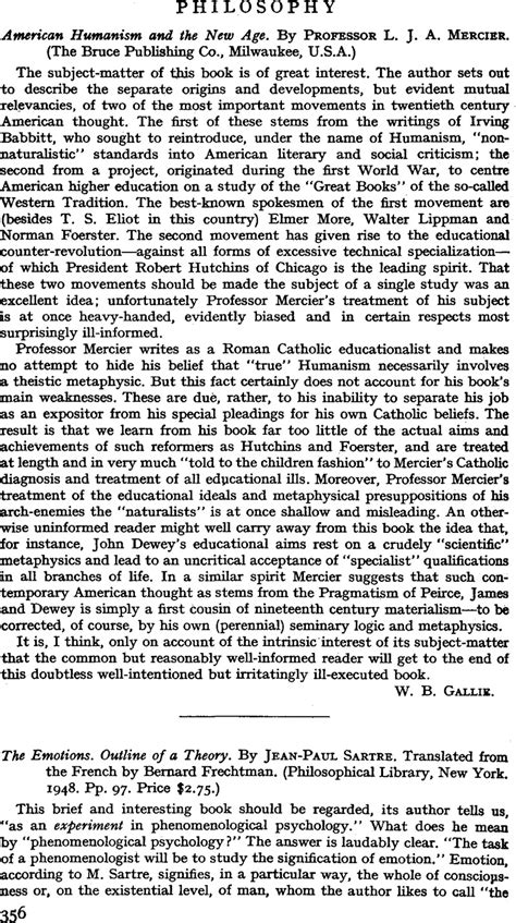 The Emotions Outline Of A Theory By Jean Paul Sartre Translated From The French By Bernard