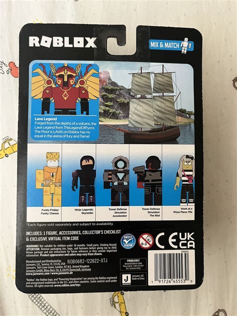 New Roblox Lava Legend Action Figure Hero Victory Helm Virtual Item