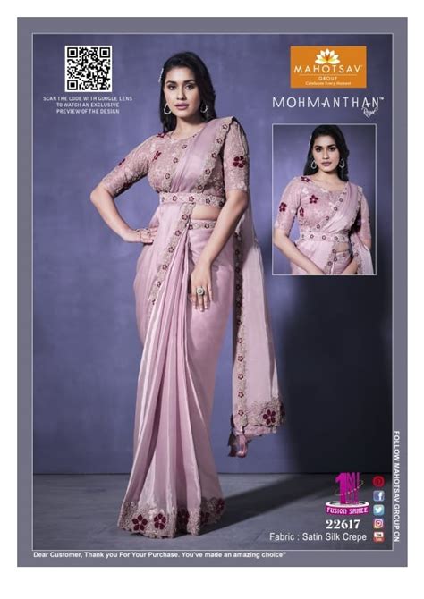 Mohmanthan Series By Mahotsav Group New Look Party Wear Saree