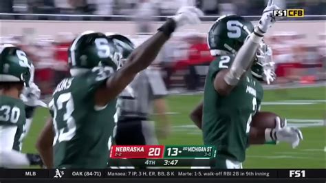 Michigan State 63 Yard Punt Return For A Touchdown Michigan State Vs