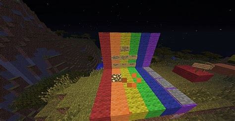 Rainbow World 2 Huge Mountain Minecraft Map