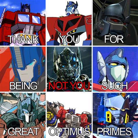 Jeez I Love All The Optimuss Except For The New Robots In Disguise