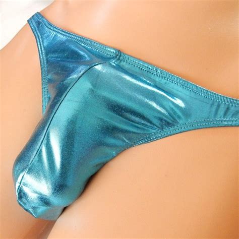 K Mens Metallic Sexy Bikini Tanga Pleather Black Bodybuilding Posing Gear Ebay