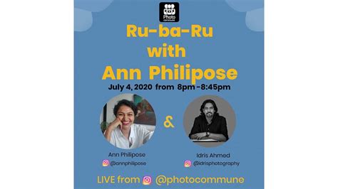 Ru Ba Ru With Ann Philipose Youtube