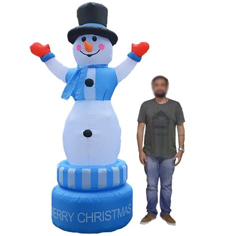 Boneco De Neve Natal Grande Inflavel Giratorio Natalino Decoraçao Casa ...