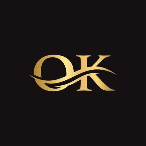 Premium Vector Ok Letter Linked Logo For Business And Company