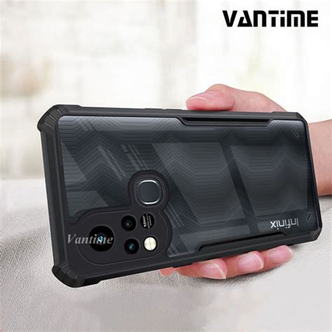 Vantime For Infinix Hot S Case Edge Reinforced Shockproof Cushion Back Clear Hybrid