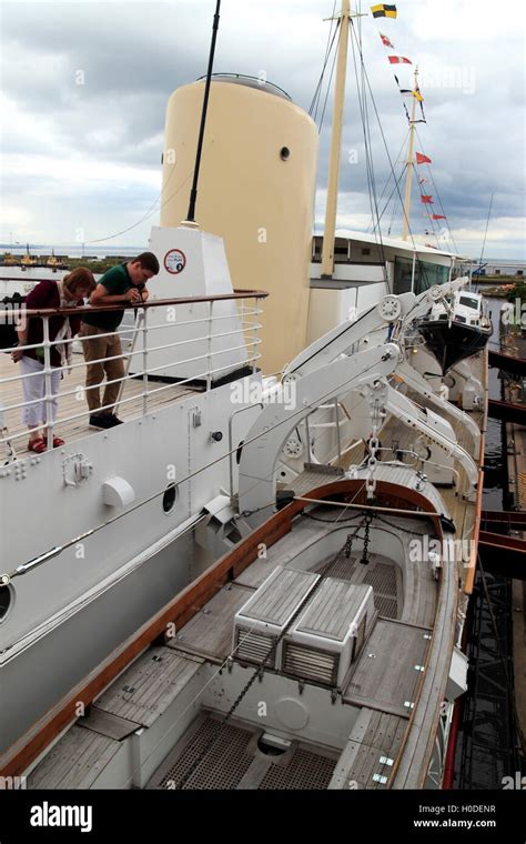 Lifeboats HMY Britannia Royal Yacht Britannia Berthed At Ocean