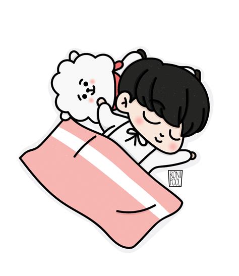 Bts Fanart Kim Seokjin Chibi Sleeping Speed Drawing Roni Pool