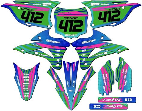 Graphics Decal Kit Kx Tigre Green Senge Graphics Kit