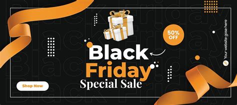 Black friday banner template 14417637 Vector Art at Vecteezy