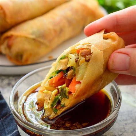 Vegetable Spring Rolls Cilantro And Citronella