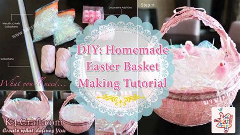 DIY: Homemade Easter Basket Making Tutorial - K4 Craft