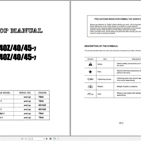 Komatsu Forklift Fg D C T Z Xxc Parts Shop Manual