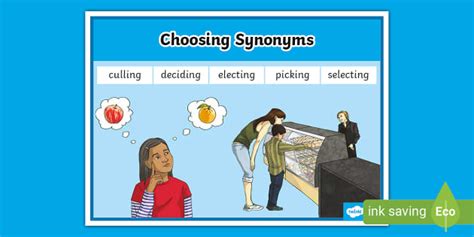 Choosing Synonyms Word Mat L Insegnante Ha Fatto Twinkl