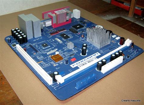 Como Realizar Una Maqueta De Tarjeta Madre Maqueta Cpu Tarjeta Madre