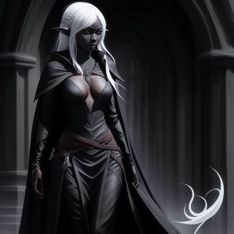 Upscaler Solo Female Drow Elf Rogue Sensual