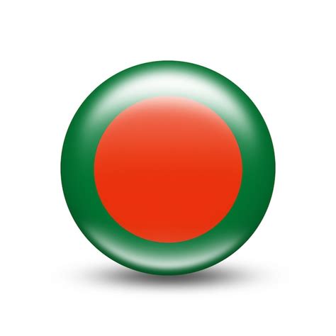 Premium Photo Bangladesh Country Flag In Sphere With White Shadow