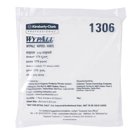 Wypall X Extended Use Wiper White Flat Sheet Packs