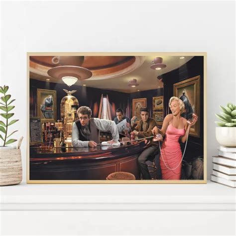 MARILYN MONROE ELVIS Presley James Dean Humphrey Bogart 03 Decor POSTER