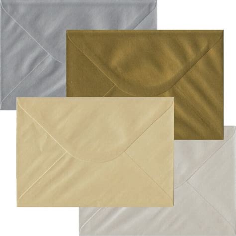 100 Multi-Colour C5 Envelopes (to fit A5) | Metallic | Gummed | 162mm x 229mm