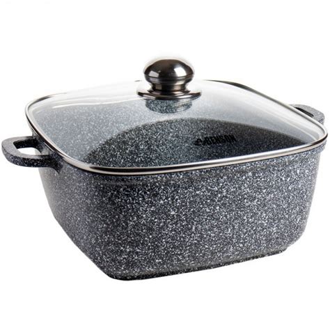Кастрюля с крышкой и мраморным покрытием Benson BN-360 2,1 л 18 см ...