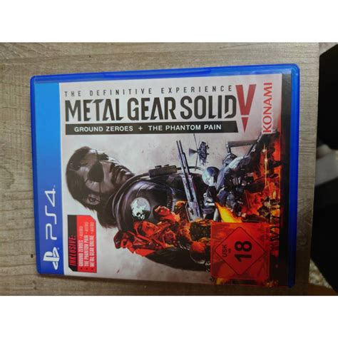 Ps4潛龍諜影 5原爆點 幻痛metal Gear Solid V Ground Zeroes Phantom Pain 3c電玩產品小淞