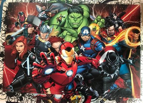 MARVEL Avengers Poster, Hobbies & Toys, Collectibles & Memorabilia, Fan ...