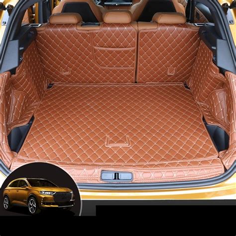 KARTEM Car Boot Liner Leather Car Trunk Mat Cargo Liner For Citroen For