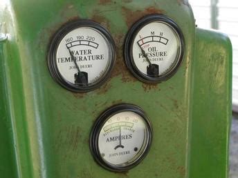 Antique Tractors 1951 John Deere B Aftermarket White Face Gauges