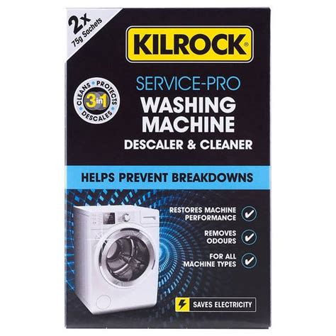 Kilrock Service Pro Washing Machine Descaler Cleaner 2x75g Homebase