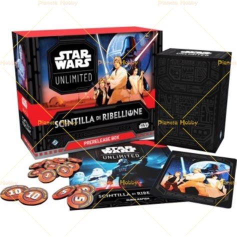 Star Wars Unlimited Scintilla Di Ribellione Prerelease Box