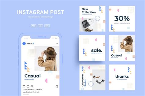 Instagram Post Template Psd 2019 Madeleinev Design